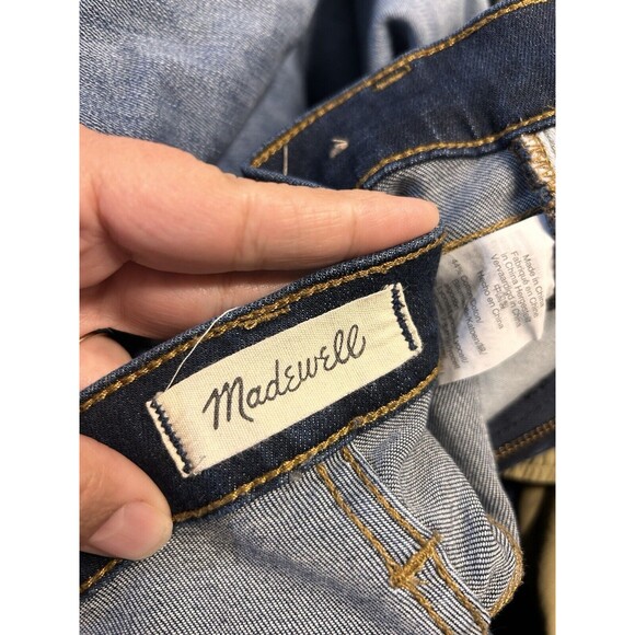 Madewell Jeans Women’s Size 26 Dark Blue Denim 9" Mid Rise Skinny 5 Pocket Dress - Picture 2 of 8
